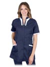 LH-ADELL | navy blue-white | Protective ladies' apron